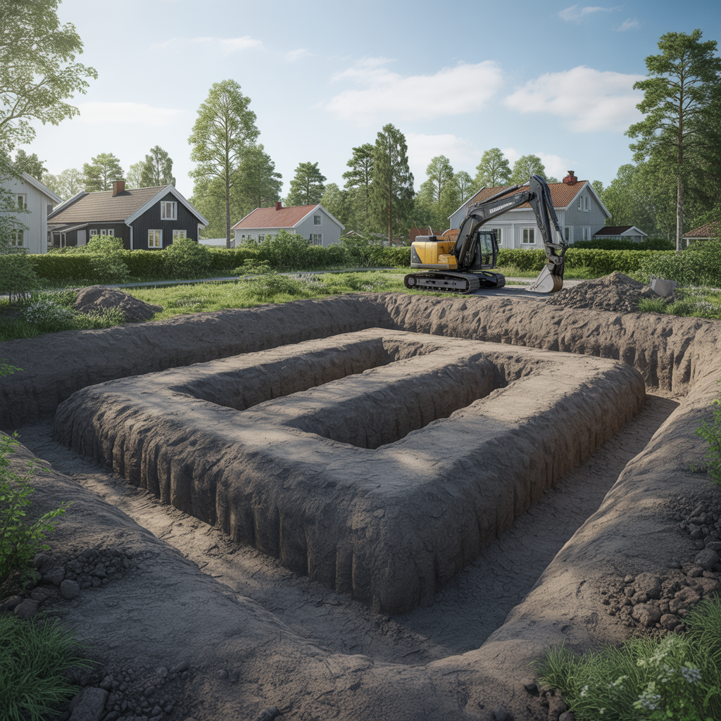 11.Vad kostar det att grava en husgrund Prisguide for 2025