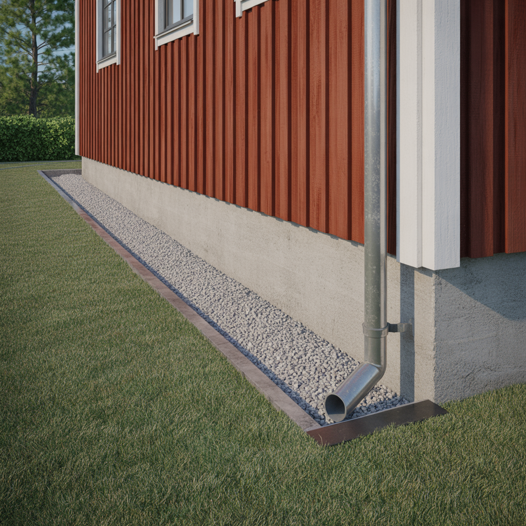 markniva mot fasad checklista for lutning och dranering