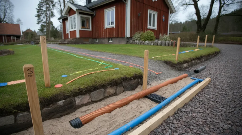 gr va s kert p tomten ledningskollen uts ttning och skyddsavst nd s undviker du avbrott och skador