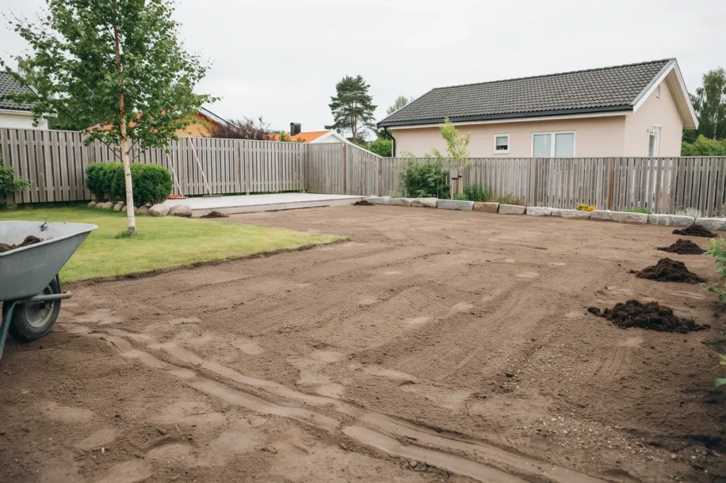 juli p tomten s f rbereder du marken f r h stens gr smatta och plantering