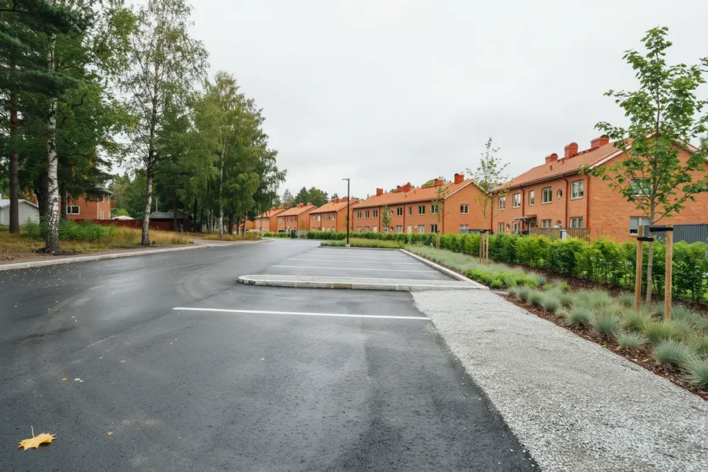 anl ggning av parkeringsyta och dagvattenl sning i skarpn ck